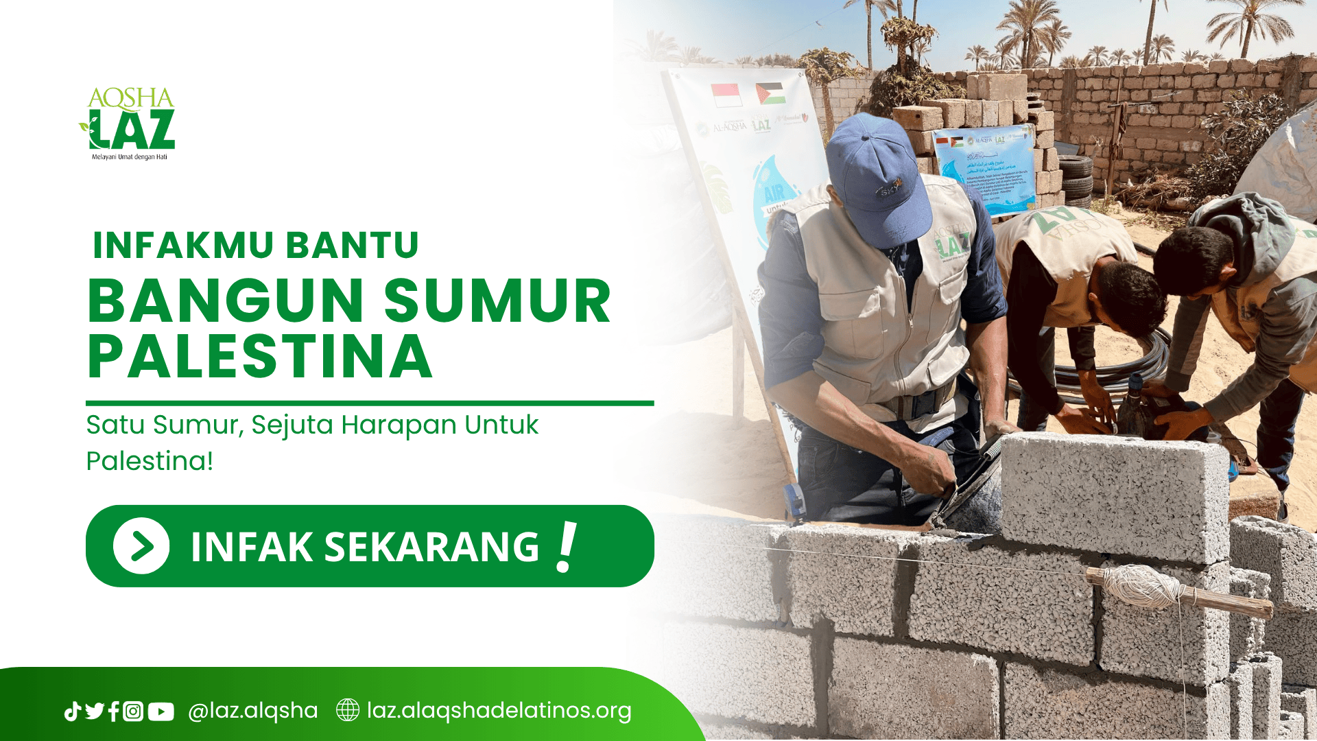 Infakmu Bantu Bangun Sumur Palestina
